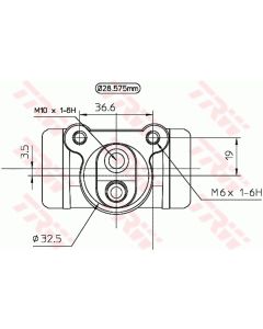 TRW BWN158 - Cilindretto freno