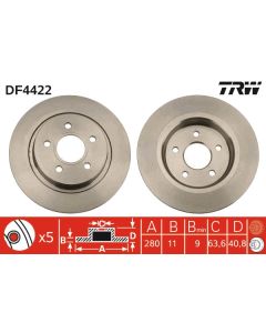 TRW DF4422 - Discofreno