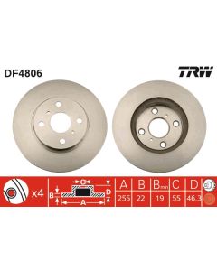 TRW DF4806 - Discofreno
