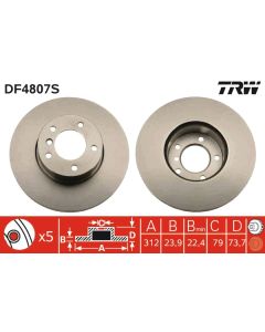 TRW DF4807S - Discofreno