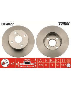 TRW DF4827 - Discofreno