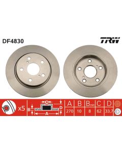 TRW DF4830 - Discofreno