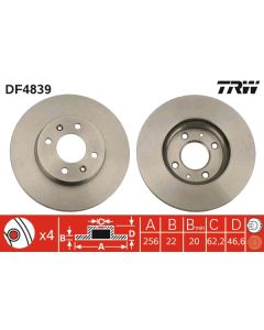 TRW DF4839 - Discofreno