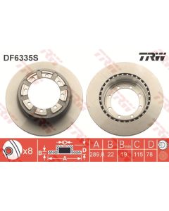 TRW DF6335S - Discofreno