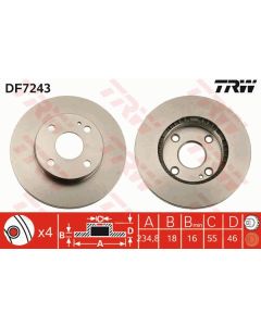 TRW DF7243 - Discofreno