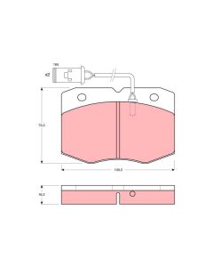 TRW GDB1111 - Kit pastiglie freno, Freno a disco