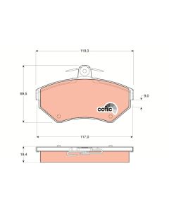TRW GDB1266 - Kit pastiglie freno, Freno a disco