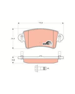 TRW GDB1470 - Kit pastiglie freno, Freno a disco