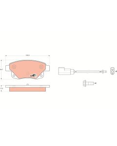 TRW GDB1725 - Kit pastiglie freno, Freno a disco