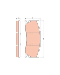 TRW GDB1850 - Kit pastiglie freno, Freno a disco