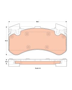 TRW GDB1911 - Kit pastiglie freno, Freno a disco