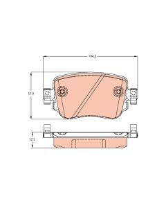 TRW GDB2042 - Kit pastiglie freno, Freno a disco