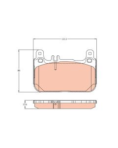TRW GDB2118 - Kit pastiglie freno, Freno a disco
