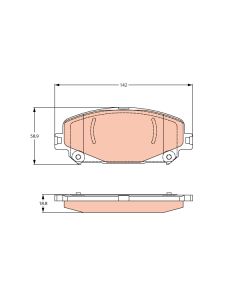 TRW GDB2268 - Kit pastiglie freno, Freno a disco