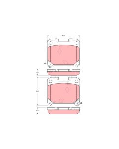 TRW GDB3105 - Kit pastiglie freno, Freno a disco