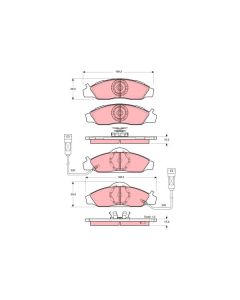 TRW GDB3134 - Kit pastiglie freno, Freno a disco