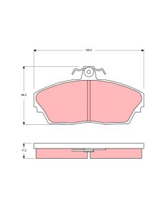 TRW GDB3148 - Kit pastiglie freno, Freno a disco