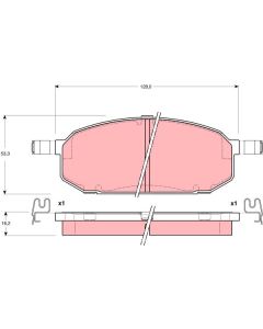 TRW GDB3153 - Kit pastiglie freno, Freno a disco