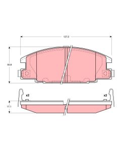 TRW GDB3161 - Kit pastiglie freno, Freno a disco