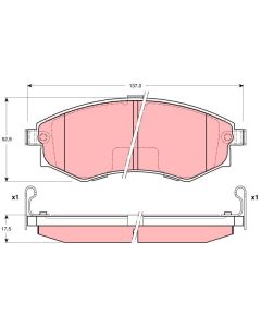 TRW GDB3211 - Kit pastiglie freno, Freno a disco