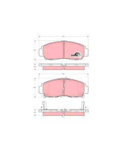 TRW GDB3240 - Kit pastiglie freno, Freno a disco