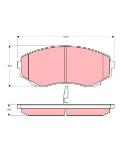 TRW GDB3255 - Kit pastiglie freno, Freno a disco