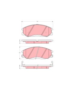 TRW GDB3257 - Kit pastiglie freno, Freno a disco