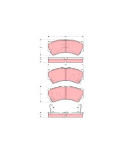 TRW GDB3275 - Kit pastiglie freno, Freno a disco