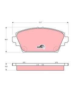 TRW GDB3291 - Kit pastiglie freno, Freno a disco