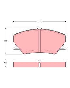 TRW GDB349 - Kit pastiglie freno, Freno a disco