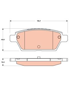 TRW GDB3517 - Kit pastiglie freno, Freno a disco