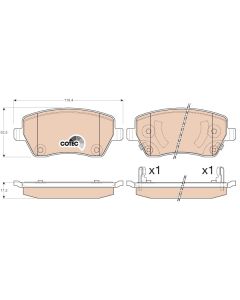 TRW GDB3546 - Kit pastiglie freno, Freno a disco