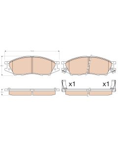 TRW GDB3563 - Kit pastiglie freno, Freno a disco