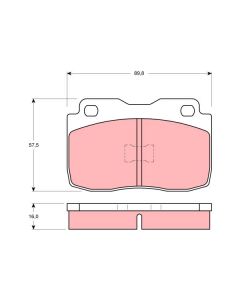 TRW GDB359 - Kit pastiglie freno, Freno a disco