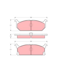 TRW GDB382 - Kit pastiglie freno, Freno a disco