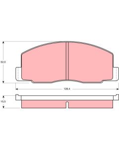 TRW GDB388 - Kit pastiglie freno, Freno a disco