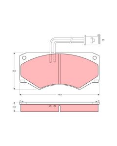 TRW GDB390 - Kit pastiglie freno, Freno a disco