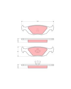 TRW GDB392 - Kit pastiglie freno, Freno a disco