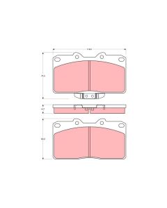 TRW GDB4076 - Kit pastiglie freno, Freno a disco