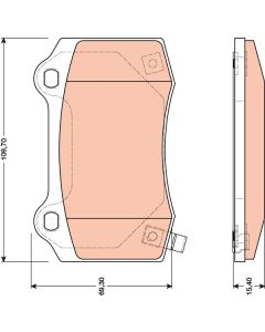TRW GDB4171 - Kit pastiglie freno, Freno a disco