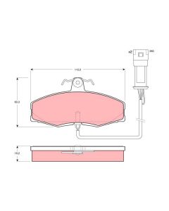 TRW GDB440 - Kit pastiglie freno, Freno a disco
