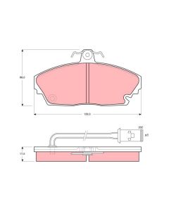 TRW GDB479 - Kit pastiglie freno, Freno a disco