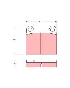 TRW GDB656 - Kit pastiglie freno, Freno a disco