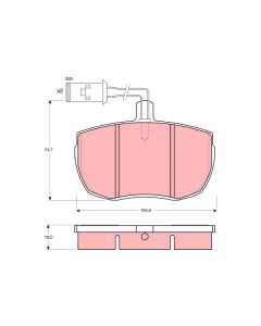 TRW GDB779 - Kit pastiglie freno, Freno a disco