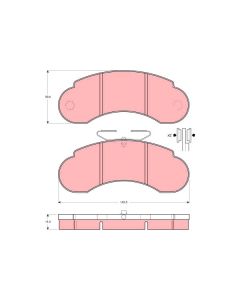 TRW GDB950 - Kit pastiglie freno, Freno a disco