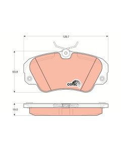 TRW GDB957 - Kit pastiglie freno, Freno a disco