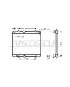 PRASCO CI942R001 - Radiatore, Raffreddamento motore