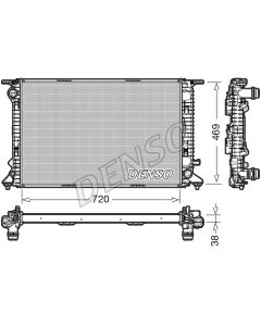 DENSO DRM02024 - Radiatore, Raffreddamento motore