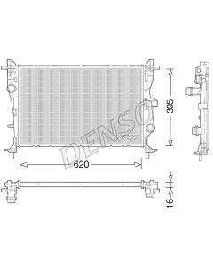 DENSO DRM06038 - Radiatore, Raffreddamento motore