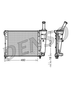 DENSO DRM09161 - Radiatore, Raffreddamento motore